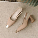 Hester | Pointed Toe Slingback Heels