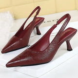 Alondra | Pointed Toe Slingback Heels