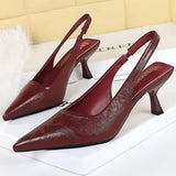 Alondra | Pointed Toe Slingback Heels