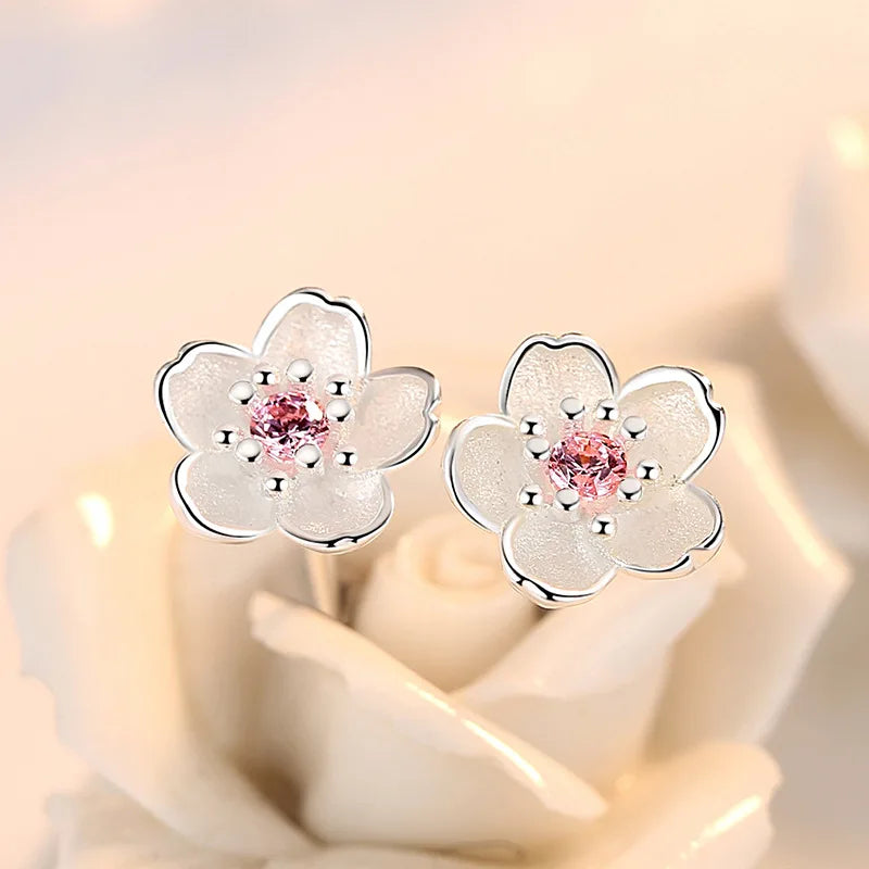 Socorro | Zircon Flower Stud Earrings
