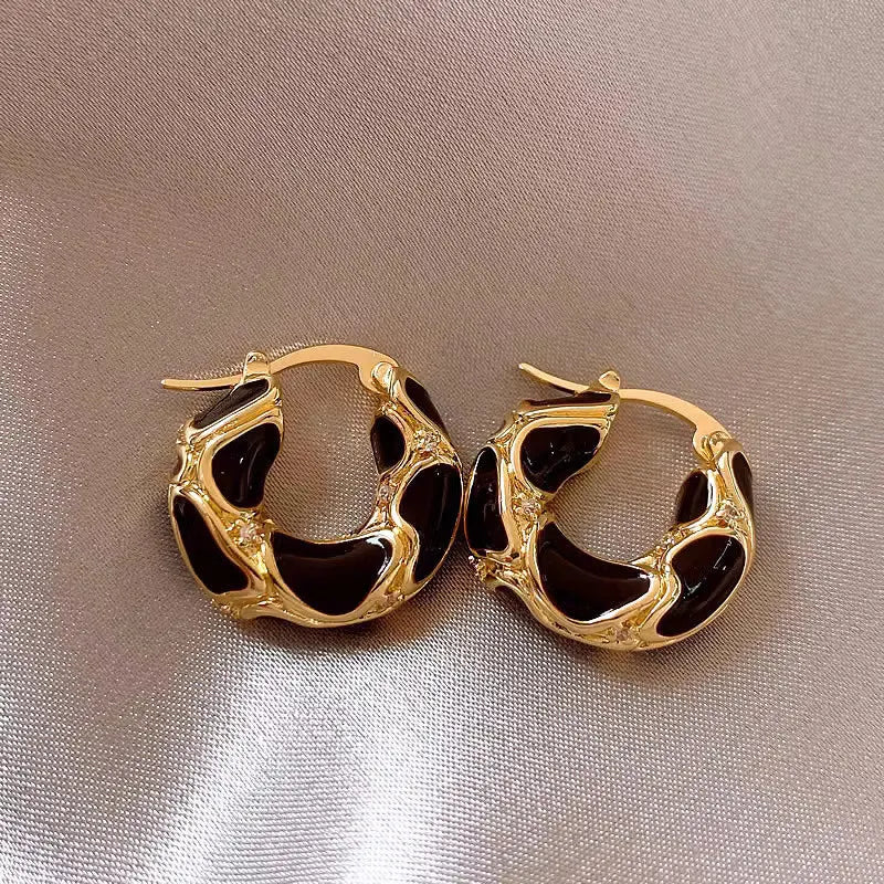 Imani | Vintage U-Shaped Hoop Earrings