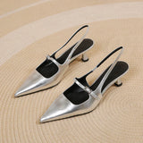 Annaliese | Slingback Kitten Heels
