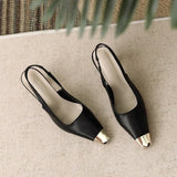 Hester | Pointed Toe Slingback Heels