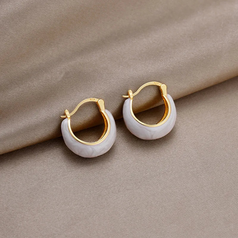 Imani | Vintage U-Shaped Hoop Earrings