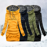 Vivienne | Heartbeat Turtleneck Hoodie Dress