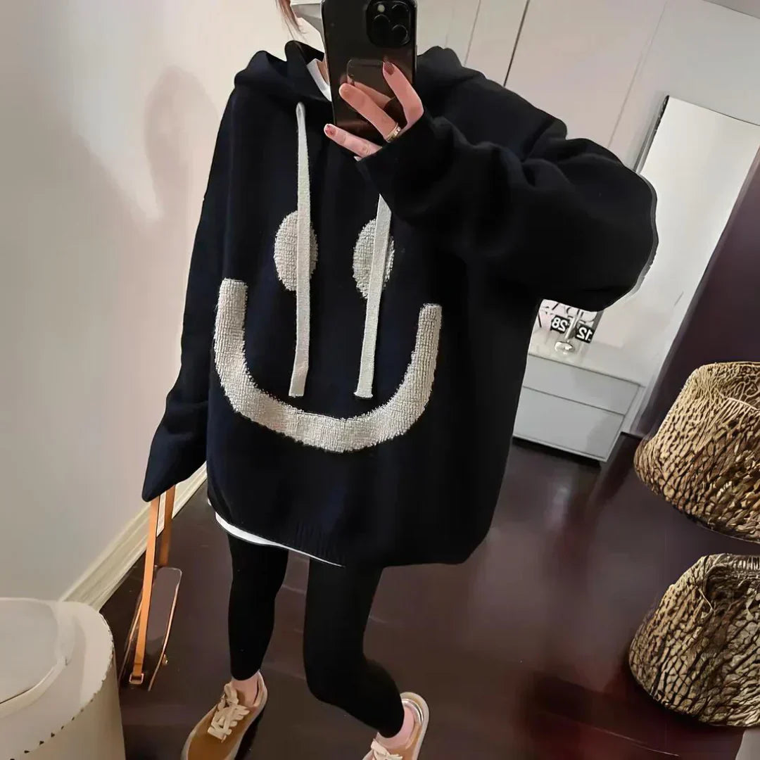 Solène | Oversized Graphic Hoodie