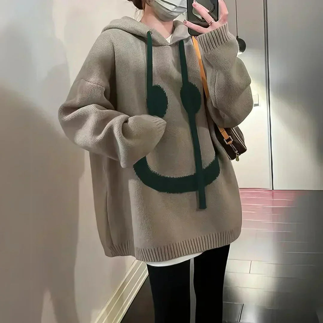 Solène | Oversized Graphic Hoodie