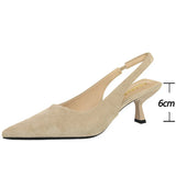 Alondra | Pointed Toe Slingback Heels