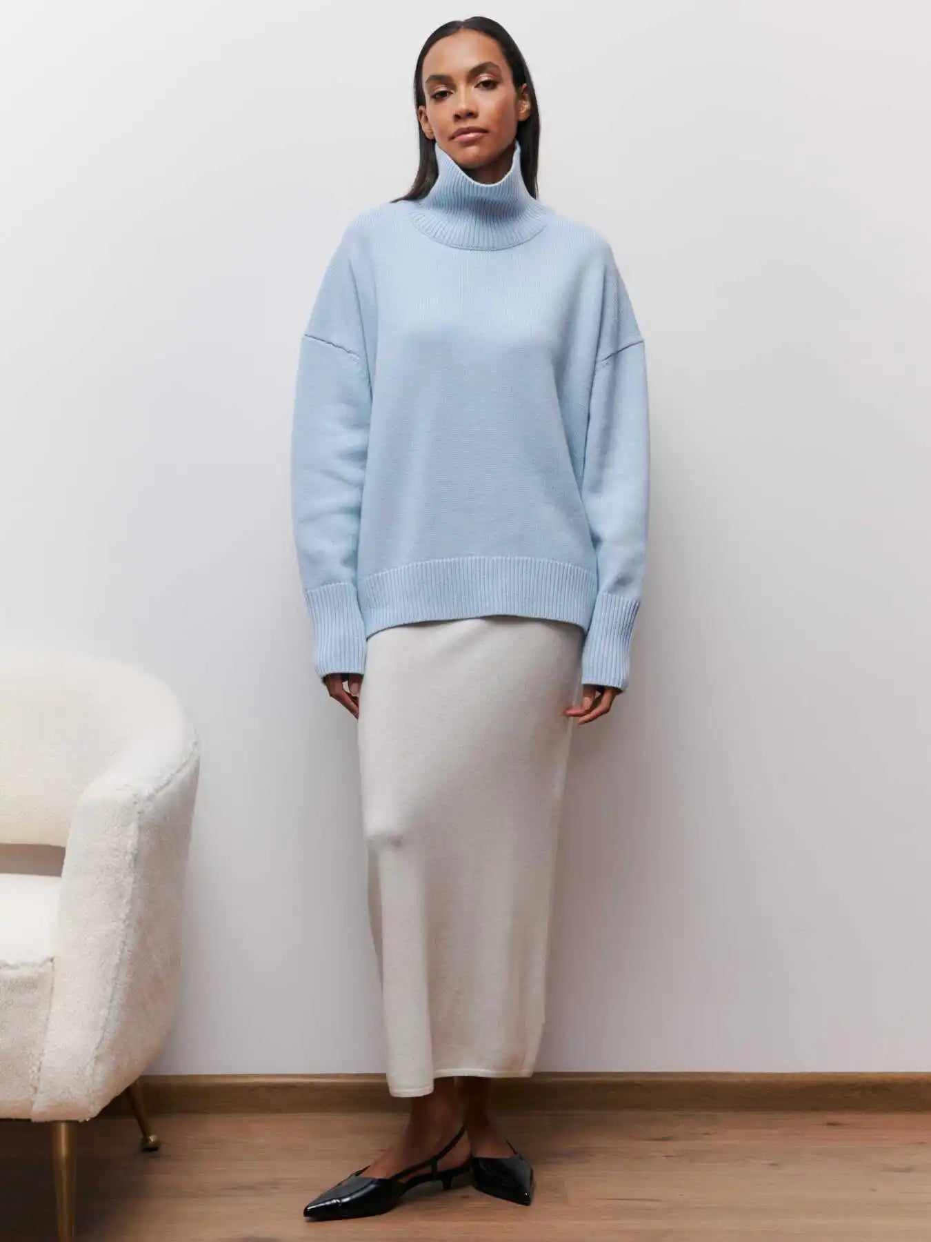 Céleste | Oversized Turtleneck Sweater