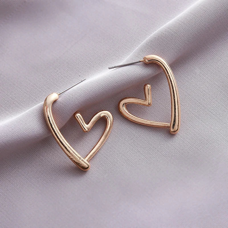 Dolores | Heart Earrings Rose Gold Vermeil