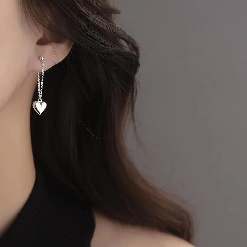Emma | Geometric Heart Hoop Earrings