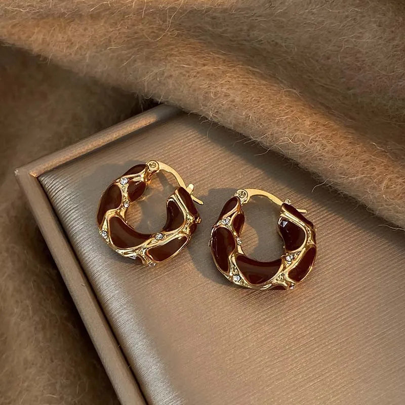 Marcia | Vintage U-Hoop Statement Earrings