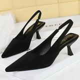 Alondra | Pointed Toe Slingback Heels