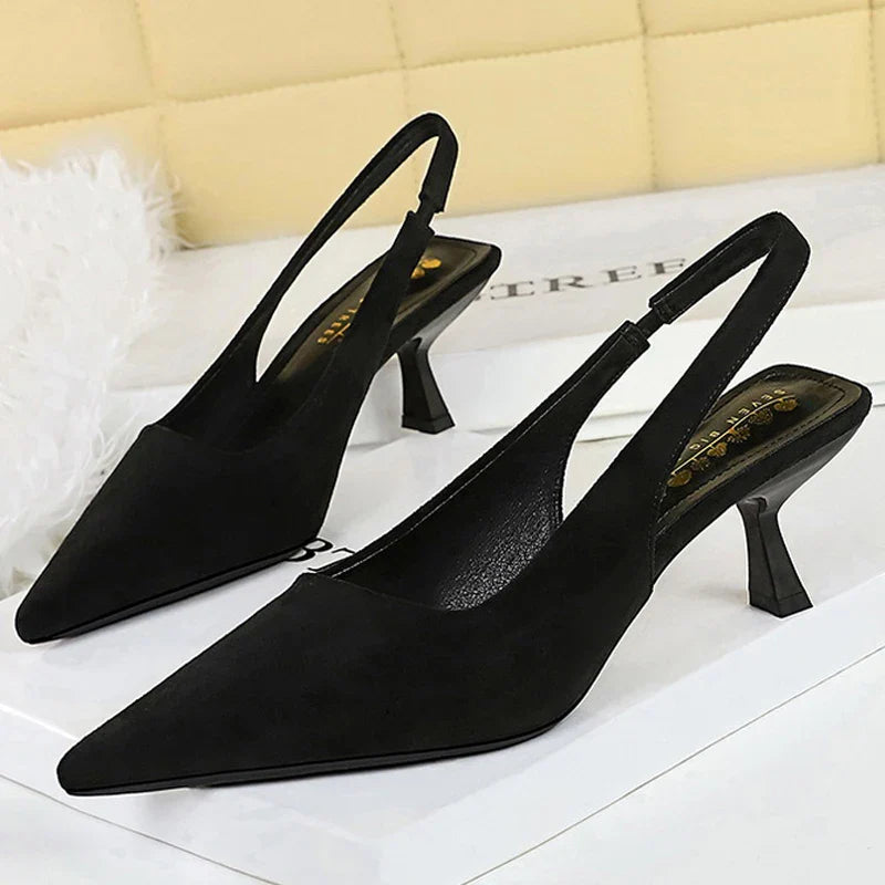 Alondra | Pointed Toe Slingback Heels
