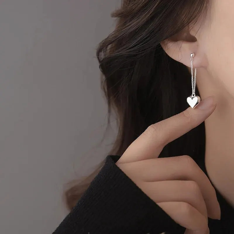 Emma | Geometric Heart Hoop Earrings