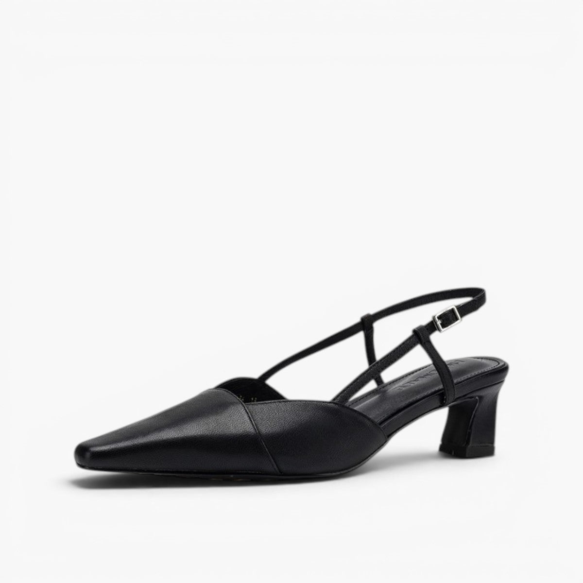 Almeta | Leather Slingback Heels