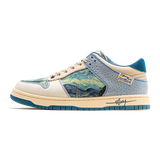 Céleste | Artistic Swirl Low-Top Sneakers