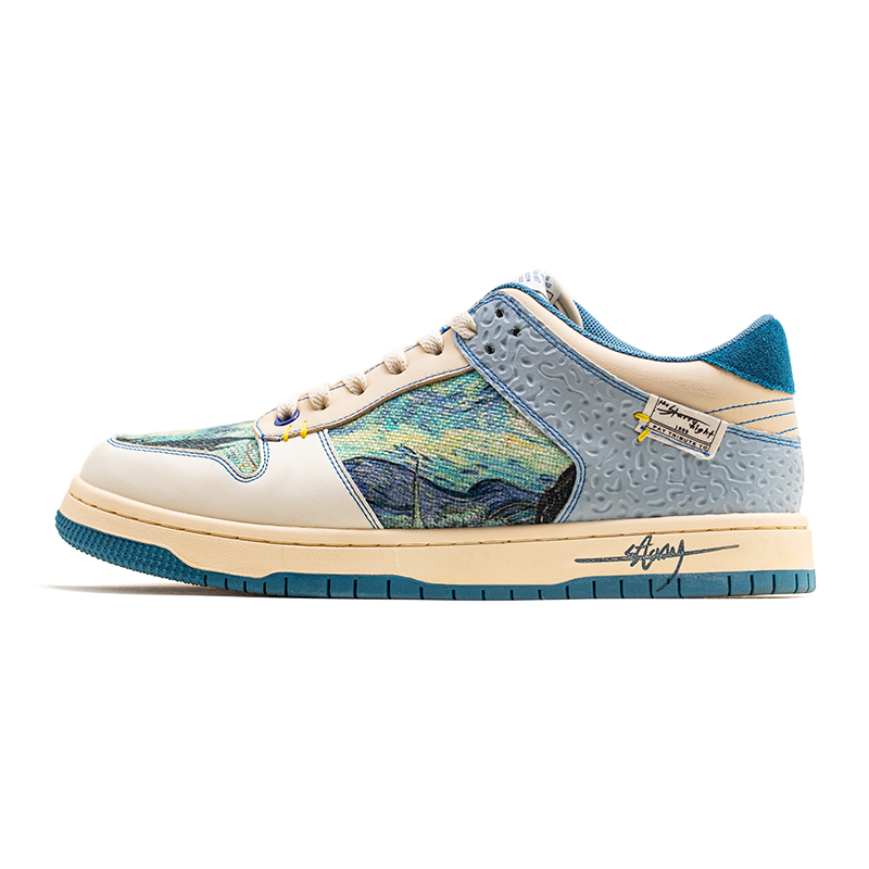 Céleste | Artistic Swirl Low-Top Sneakers