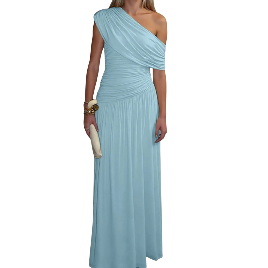 Séraphine | Asymmetric Pleated Midi Dress