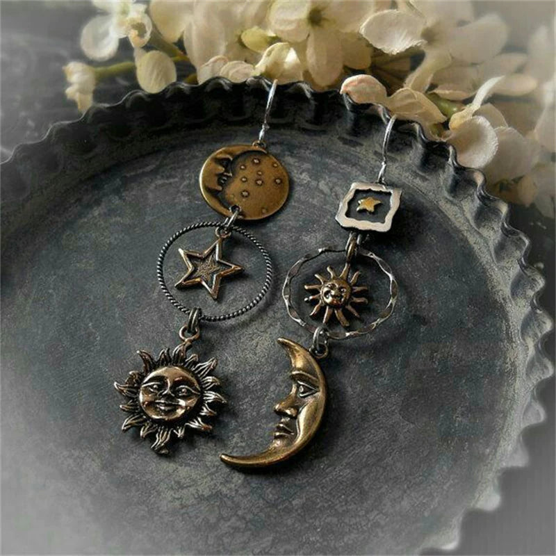 Xeris | Celestial Drop Pendant Earrings