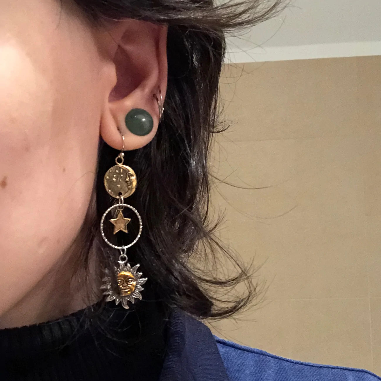 Xeris | Celestial Drop Pendant Earrings