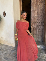 Zuriel | Linen-Silk Midi Dress