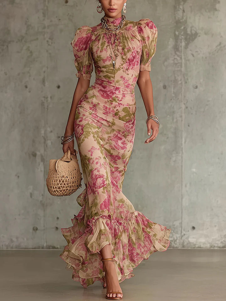Bernita | Vintage Floral Maxi Dress