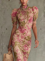 Bernita | Vintage Floral Maxi Dress