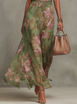 Jaycee | Halter Maxi Dress Watercolor Floral