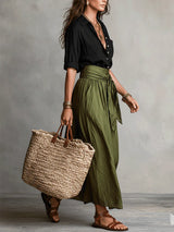 Juliana | Tie-Waist Midi Set