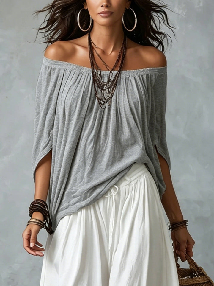 Kanya | Off-Shoulder Top & Lantern Pants Set