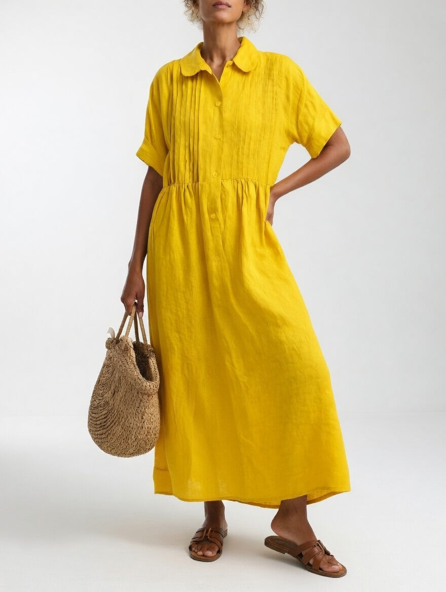 Perla | Flowing Chiffon Midi Dress