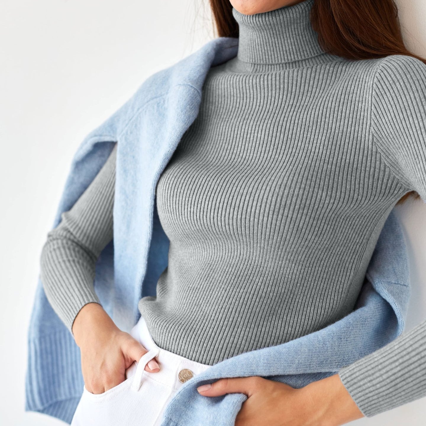 Céleste | Ribbed Turtleneck Sweater