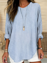 Pira | Striped Long-Sleeve Blouse