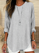 Pira | Striped Long-Sleeve Blouse