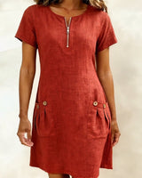 Kaitlin | Breezy Cotton-Linen Dress