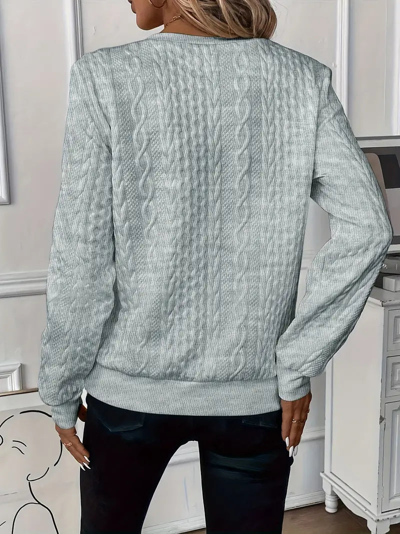 Céleste | Elegant Quarter-Zip Knit Sweater