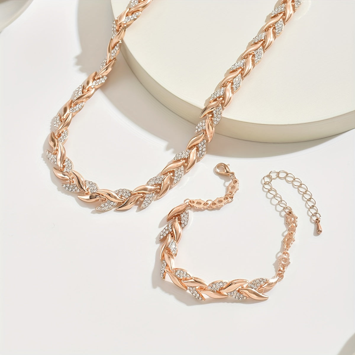 Vonda | Rhinestone Fish Tail Jewellery Set