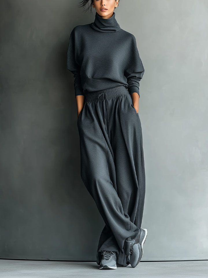 Amy | Knit Wide-Leg Two-Piece Set