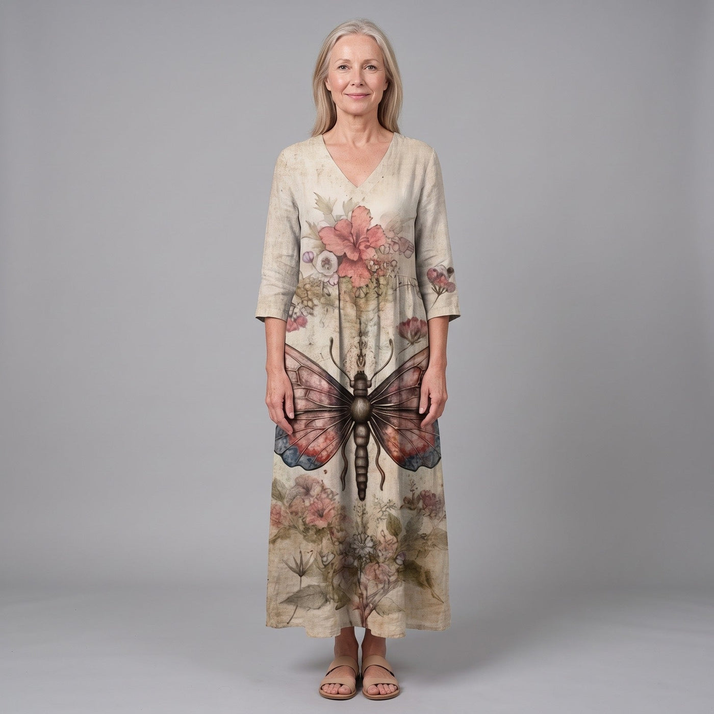 Dawn | Floral Summer Midi Dress