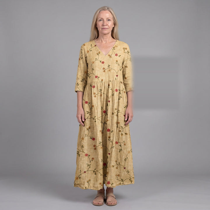 Elsa | Floral Summer Midi Dress