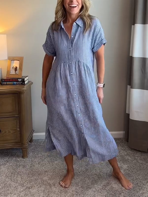 Mae | Striped Shirt Dress, Everyday Elegance