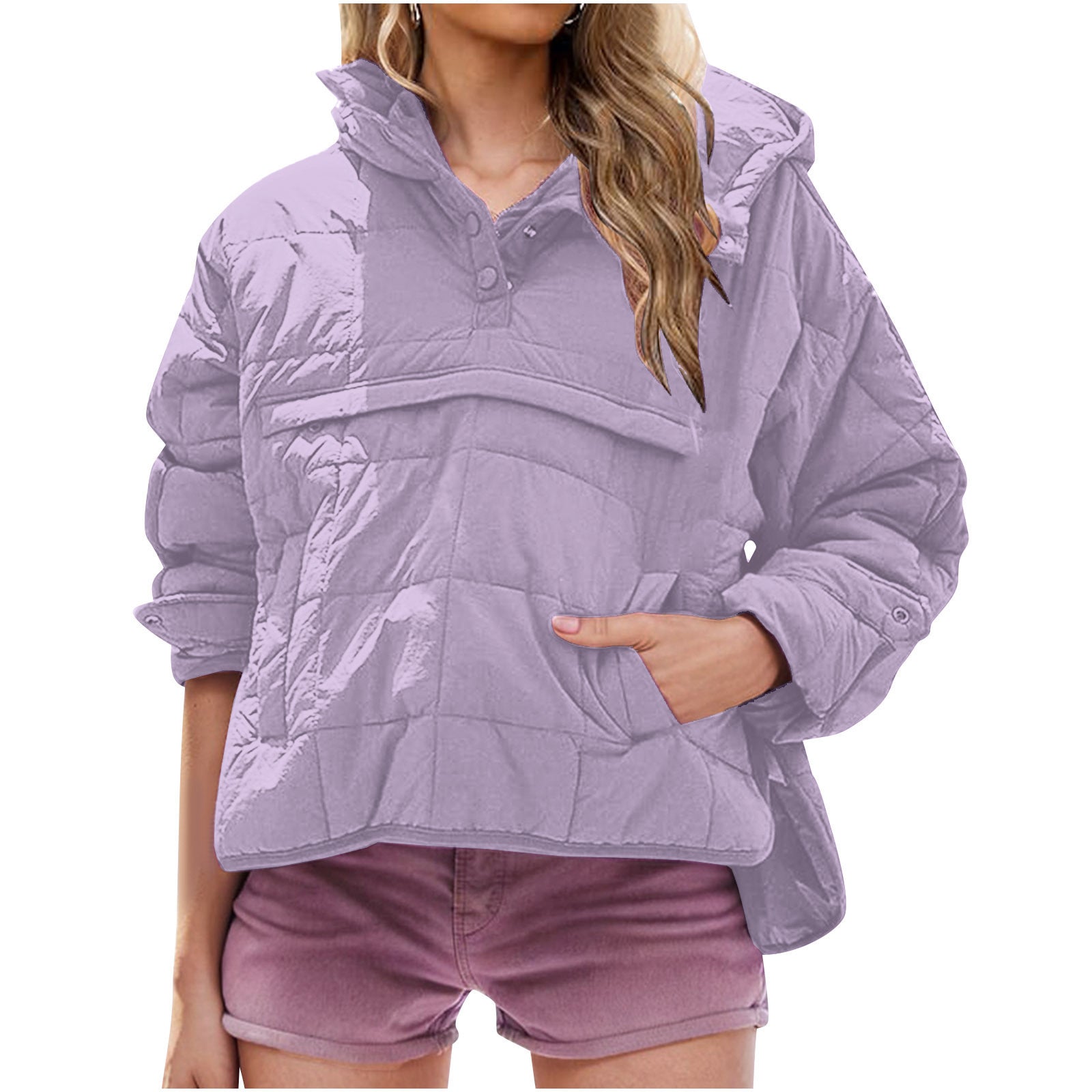 Camille | Oversized Hooded Pullover Jacket