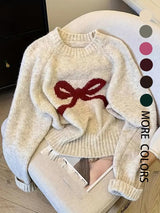 Céleste | Elegant Bow Knit Sweater