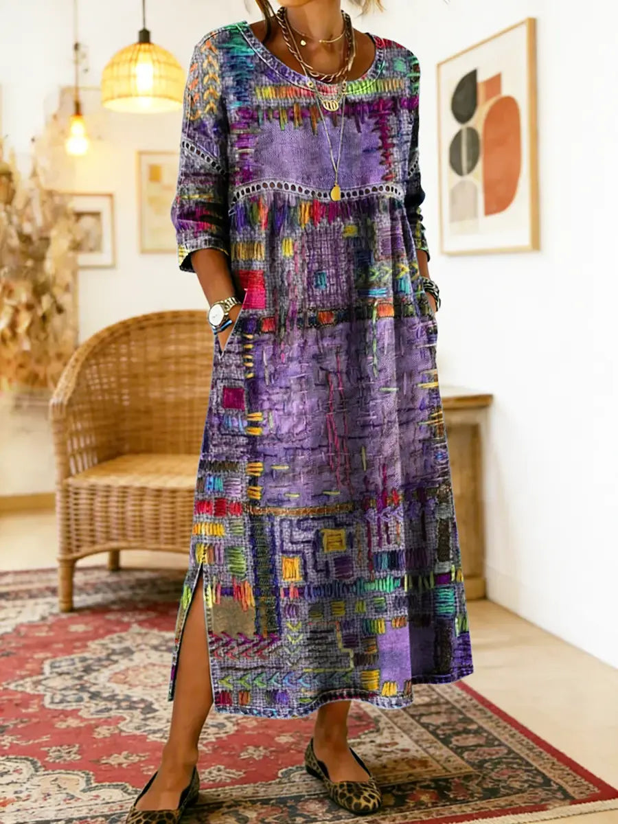 Iyla | Artisan Patchwork Maxi Dress
