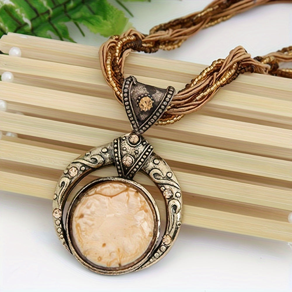 Erica | Bohemian Layered Pendant Necklace