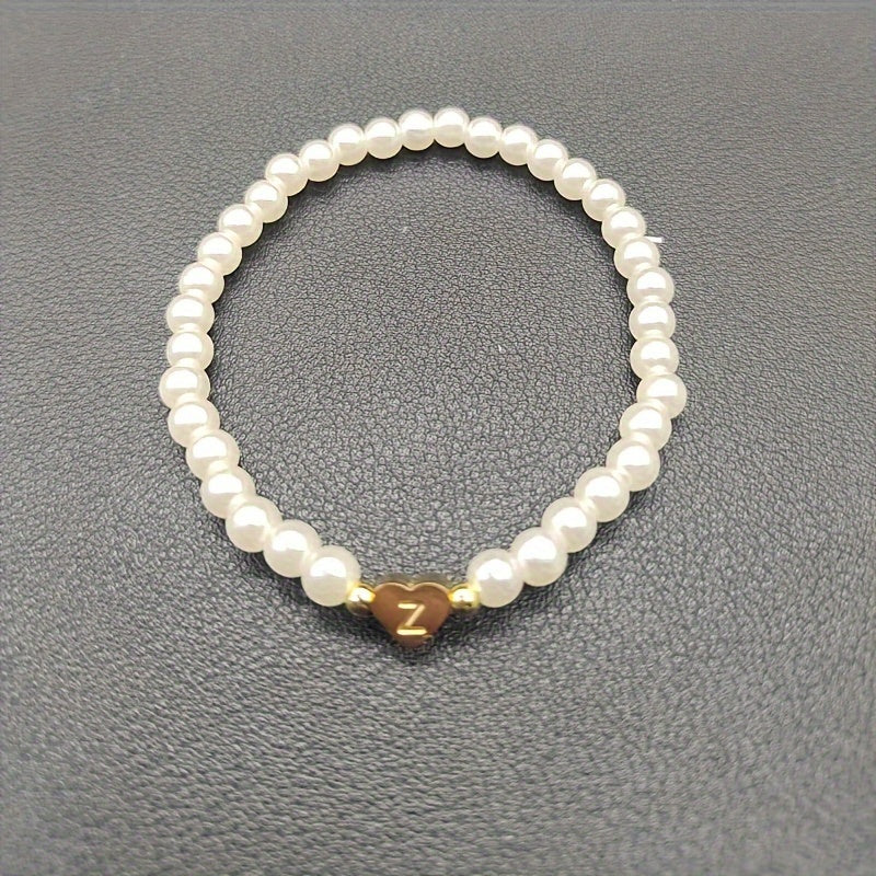 Jocelyn | Initial Heart Charm Bracelet