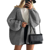 Veronika | Oversized Lantern Sleeve Knit Cardigan