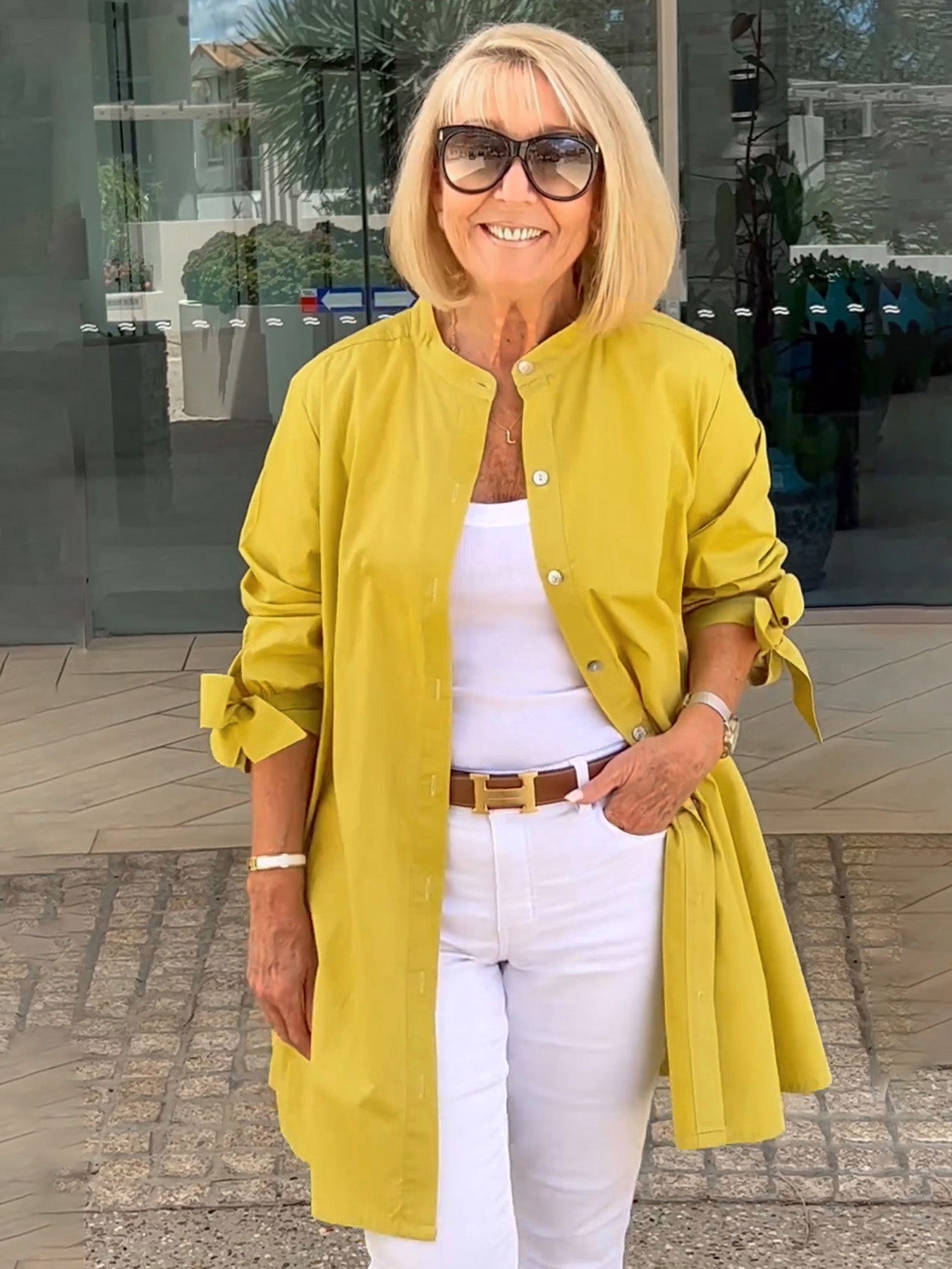 Célina | Classy Long Shirt Jacket