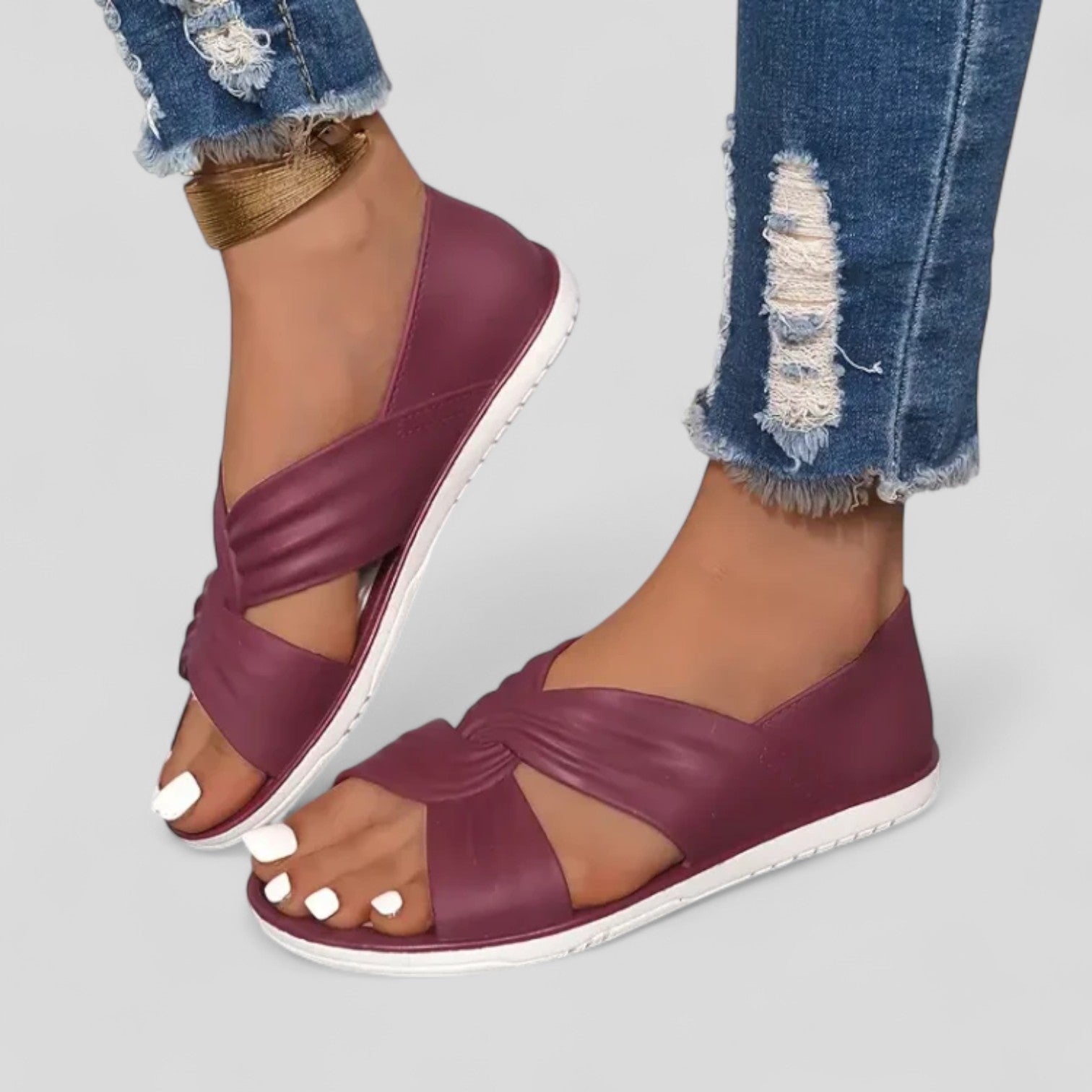 Judy | Orthopedic Crossover Strap Sandals